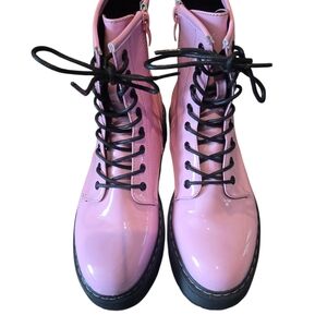 Steve Madden Pink Combat Boots